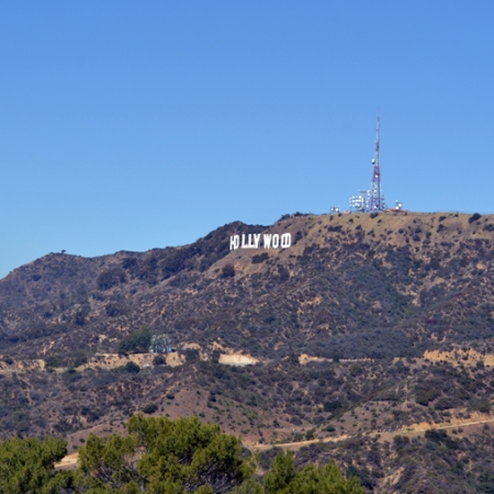 dove vedere scritta Hollywood